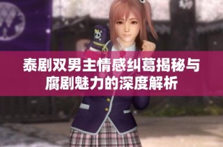 泰剧双男主情感纠葛揭秘与腐剧魅力的深度解析