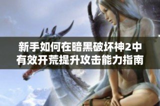 新手如何在暗黑破坏神2中有效开荒提升攻击能力指南