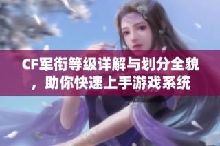 CF军衔等级详解与划分全貌，助你快速上手游戏系统