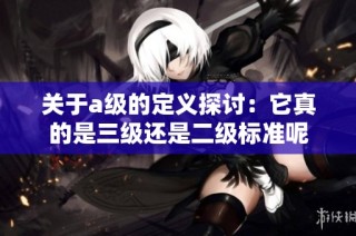 关于a级的定义探讨：它真的是三级还是二级标准呢