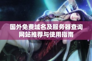 国外免费域名及服务器查询网站推荐与使用指南