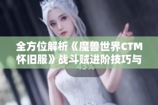 全方位解析《魔兽世界CTM怀旧服》战斗贼进阶技巧与基础知识
