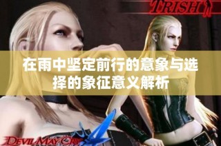 在雨中坚定前行的意象与选择的象征意义解析
