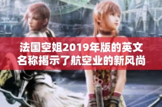 法国空姐2019年版的英文名称揭示了航空业的新风尚与挑战