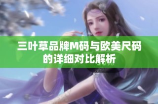 三叶草品牌M码与欧美尺码的详细对比解析