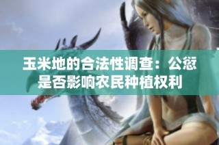 玉米地的合法性调查：公愆是否影响农民种植权利