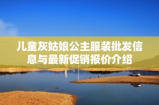 儿童灰姑娘公主服装批发信息与最新促销报价介绍