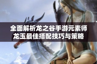 全面解析龙之谷手游元素师龙玉最佳搭配技巧与策略