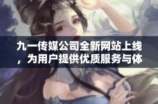 九一传媒公司全新网站上线，为用户提供优质服务与体验