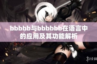 bbbbb与bbbbbb在语言中的应用及其功能解析