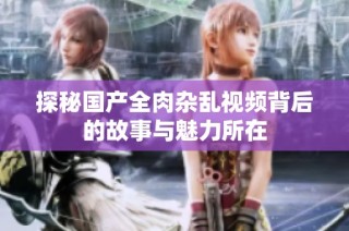 探秘国产全肉杂乱视频背后的故事与魅力所在