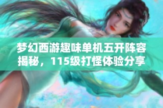 梦幻西游趣味单机五开阵容揭秘，115级打怪体验分享