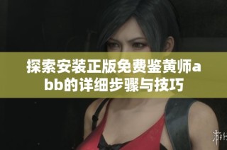 探索安装正版免费鉴黄师abb的详细步骤与技巧