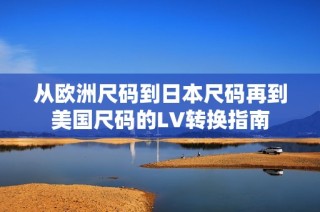 从欧洲尺码到日本尺码再到美国尺码的LV转换指南