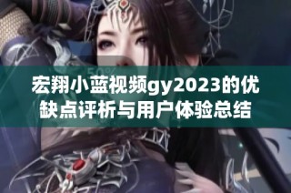 宏翔小蓝视频gy2023的优缺点评析与用户体验总结