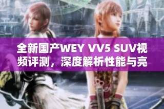 全新国产WEY VV5 SUV视频评测，深度解析性能与亮点