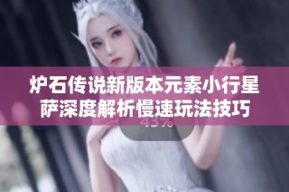 炉石传说新版本元素小行星萨深度解析慢速玩法技巧