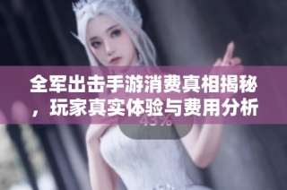 全军出击手游消费真相揭秘，玩家真实体验与费用分析详解