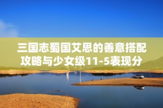 三国志蜀国艾思的善意搭配攻略与少女级11-5表现分析