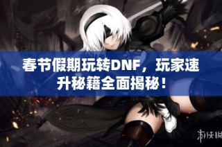 春节假期玩转DNF，玩家速升秘籍全面揭秘！