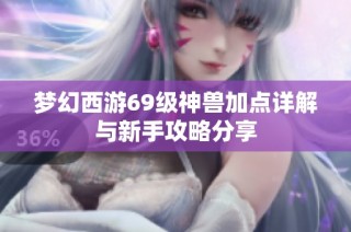 梦幻西游69级神兽加点详解与新手攻略分享