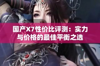 国产X7性价比评测：实力与价格的最佳平衡之选