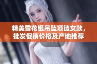 精美雪花银吊坠项链女款，批发促销价格及产地推荐