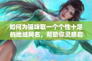如何为猫咪取一个个性十足的地域网名，帮助你灵感启发