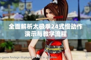 全面解析太极拳24式慢动作演示与教学流程