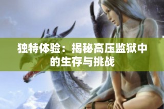 独特体验：揭秘高压监狱中的生存与挑战