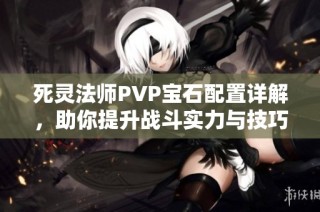 死灵法师PVP宝石配置详解，助你提升战斗实力与技巧