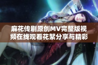 麻花传剧原创MV完整版视频在线观看花絮分享与精彩回顾