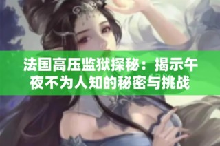 法国高压监狱探秘：揭示午夜不为人知的秘密与挑战