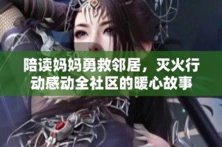陪读妈妈勇救邻居，灭火行动感动全社区的暖心故事