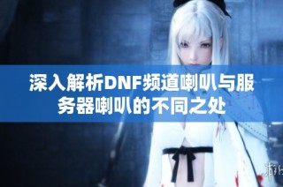 深入解析DNF频道喇叭与服务器喇叭的不同之处