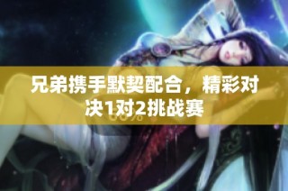 兄弟携手默契配合，精彩对决1对2挑战赛