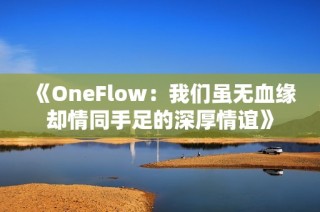 《OneFlow：我们虽无血缘却情同手足的深厚情谊》