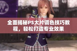 全面揭秘PS大片调色技巧教程，轻松打造专业效果