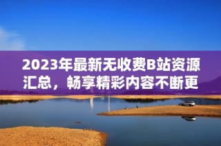 2023年最新无收费B站资源汇总，畅享精彩内容不断更新