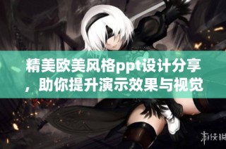 精美欧美风格ppt设计分享，助你提升演示效果与视觉享受