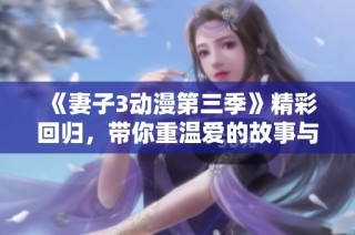 《妻子3动漫第三季》精彩回归，带你重温爱的故事与感动