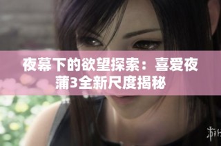 夜幕下的欲望探索：喜爱夜蒲3全新尺度揭秘
