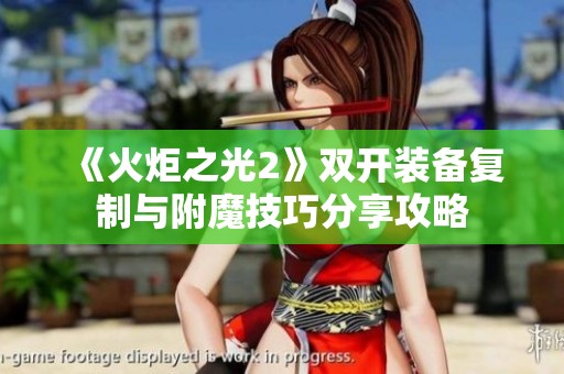 《火炬之光2》双开装备复制与附魔技巧分享攻略