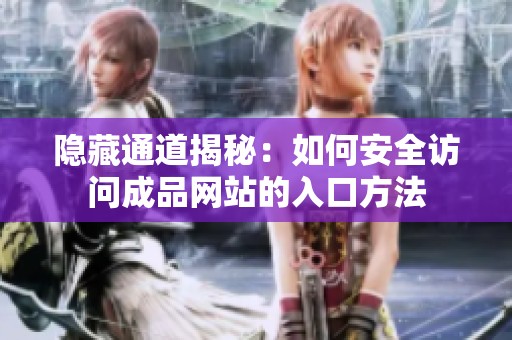 隐藏通道揭秘：如何安全访问成品网站的入口方法