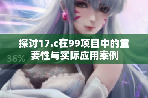 探讨17.c在99项目中的重要性与实际应用案例
