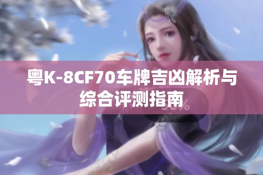 粤K-8CF70车牌吉凶解析与综合评测指南