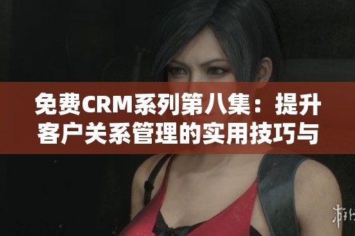 免费CRM系列第八集：提升客户关系管理的实用技巧与策略