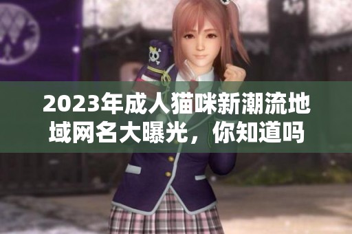2023年成人猫咪新潮流地域网名大曝光，你知道吗
