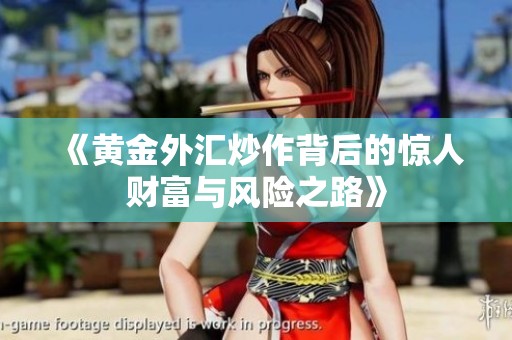 《黄金外汇炒作背后的惊人财富与风险之路》