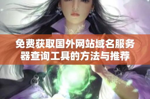 免费获取国外网站域名服务器查询工具的方法与推荐